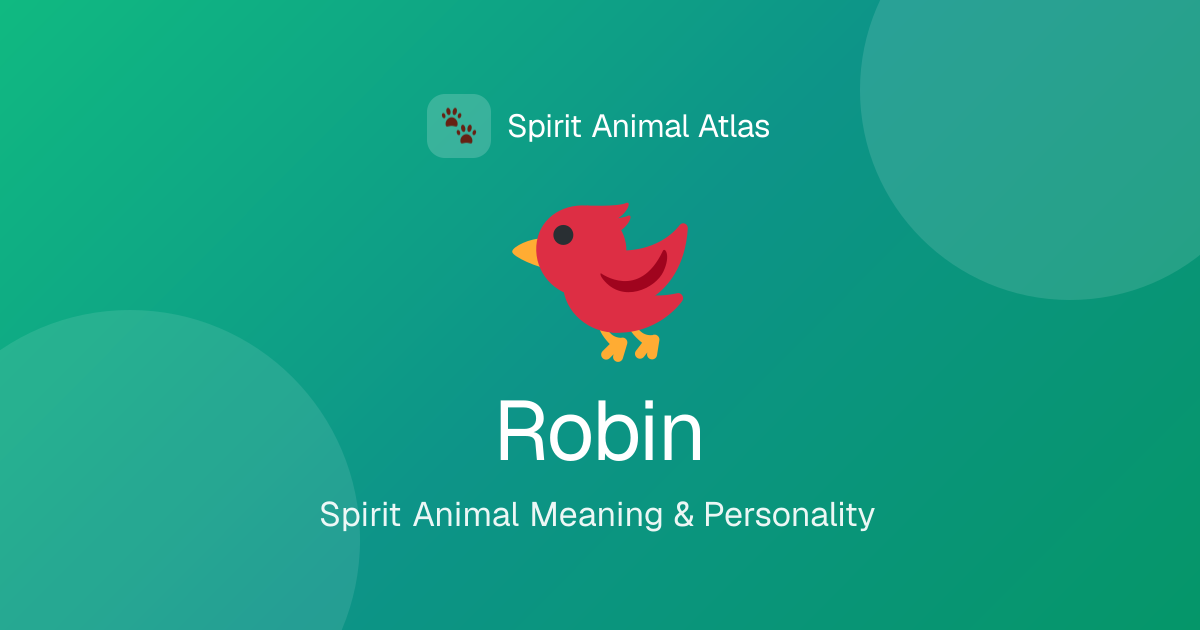 Robin Personality: Traits, Meaning & Spirit Animal Guide | Spirit Animals